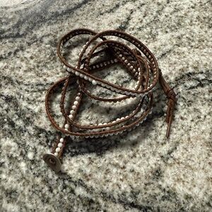 Chan Luu leather marble western wrap bracelet 🤎